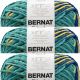 Spinrite Bernat Blanket Big Ball Yarn Dorset Coastal Collection Pack of 3 Skein
