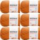 Spinrite Bernat Softee Baby Yarn Pumpkin Pack of 6 Skein