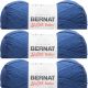 Spinrite Bernat Softee Baby Yarn Navy Pack of 3 Skein