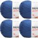 Spinrite Bernat Softee Baby Yarn Navy Pack of 4 Skein