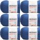 Spinrite Bernat Softee Baby Yarn Navy Pack of 6 Skein
