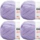 Spinrite Bernat Softee Baby Yarn Lavender Pack of 4 Skein