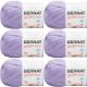 Spinrite Bernat Softee Baby Yarn Lavender Pack of 6 Skein