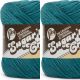 Spinrite Lily Sugar n Cream Yarn Solids Super Size Teal Pack of 2 Skein