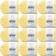 Spinrite Bernat Baby Blanket Big Ball Yarn Buttercup Pack of 12 Skein