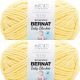 Spinrite Bernat Baby Blanket Big Ball Yarn Buttercup Pack of 2 Skein