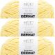 Spinrite Bernat Baby Blanket Big Ball Yarn Buttercup Pack of 3 Skein