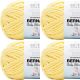 Spinrite Bernat Baby Blanket Big Ball Yarn Buttercup Pack of 4 Skein