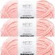Spinrite Bernat Baby Blanket Big Ball Yarn Coral Blossom Pack of 3 Skein