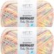 Spinrite Bernat Baby Blanket Big Ball Yarn Spring Blossom Pack of 2 Skein