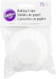 Wilton Standard Baking Cups White 75 Per Pkg