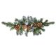 Christmas Teardrop Swag With Pinecones Frosted 30 Inches