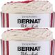 Spinrite Bernat Blanket Stripes Yarn Red Alert Pack of 2 Skein