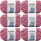 Spinrite Bernat Blanket Extra Yarn Burnt Rose Pack of 6 Skein