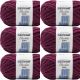 Spinrite Bernat Blanket Extra Yarn Burgundy Plum Pack of 6 Skein
