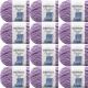 Spinrite Bernat Blanket Extra Yarn Gray Orchid Pack of 12 Skein