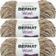 Spinrite Bernat Velvet Yarn Mushroom Pack of 3 Skein