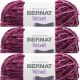 Spinrite Bernat Velvet Yarn Burgundy Plum Pack of 3 Skein