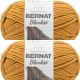 Spinrite Bernat Blanket Big Ball Yarn Burnt Mustard Pack of 2 Skein