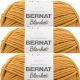 Spinrite Bernat Blanket Big Ball Yarn Burnt Mustard Pack of 3 Skein