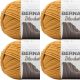 Spinrite Bernat Blanket Big Ball Yarn Burnt Mustard Pack of 4 Skein