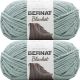 Spinrite Bernat Blanket Big Ball Yarn Misty Green Pack of 2 Skein