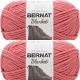 Spinrite Bernat Blanket Big Ball Yarn Terracotta Rose Pack of 2 Skein