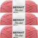 Spinrite Bernat Blanket Big Ball Yarn Terracotta Rose Pack of 3 Skein