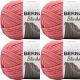 Spinrite Bernat Blanket Big Ball Yarn Terracotta Rose Pack of 4 Skein