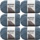 Spinrite Bernat Blanket Big Ball Yarn Stormy Green Pack of 6 Skein