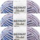 Spinrite Bernat Blanket Big Ball Yarn Dappled Showers Pack of 3 Skein