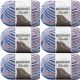 Spinrite Bernat Blanket Big Ball Yarn Dappled Showers Pack of 6 Skein