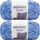 Spinrite Bernat Velvet Yarn Rich Blue Pack of 2 Skein