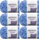 Spinrite Bernat Velvet Yarn Rich Blue Pack of 6 Skein