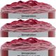 Spinrite Bernat Blanket Ombre Yarn Burgundy Ombre Pack of 3 Skein