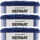 Spinrite Bernat Blanket Ombre Yarn Navy Ombre Pack of 3 Skein