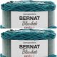 Spinrite Bernat Blanket Ombre Yarn Ocean Teal Ombre Pack of 2 Skein