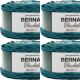 Spinrite Bernat Blanket Ombre Yarn Ocean Teal Ombre Pack of 4 Skein