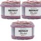 Spinrite Bernat Blanket Ombre Yarn Dusty Rose Ombre Pack of 3 Skein