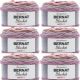 Spinrite Bernat Blanket Ombre Yarn Dusty Rose Ombre Pack of 6 Skein