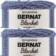 Spinrite Bernat Blanket Ombre Yarn Shade Blue Ombre Pack of 2 Skein