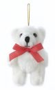 Plush Bear Jointed White 3.5 Inches Tall
