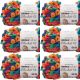 Spinrite Bernat Alize Blanket EZ Yarn Bright Rainbow Pack of 6 Skein
