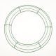 Metal Wreath Form Green 14 Inches