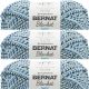 Spinrite Bernat Blanket Twist Yarn Sea Stars Pack of 3 Skein