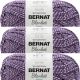 Spinrite Bernat Blanket Twist Yarn Grape Kiss Pack of 3 Skein