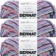 Spinrite Bernat Blanket Big Ball Yarn Horizon Pack of 3 Skein