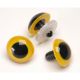 Animal Eyes With Plastic Washers Yellow 18Mm