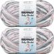 Spinrite Bernat Baby Blanket Big Ball Yarn Baby Grays Pack of 2 Skein