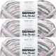 Spinrite Bernat Baby Blanket Big Ball Yarn Baby Grays Pack of 3 Skein